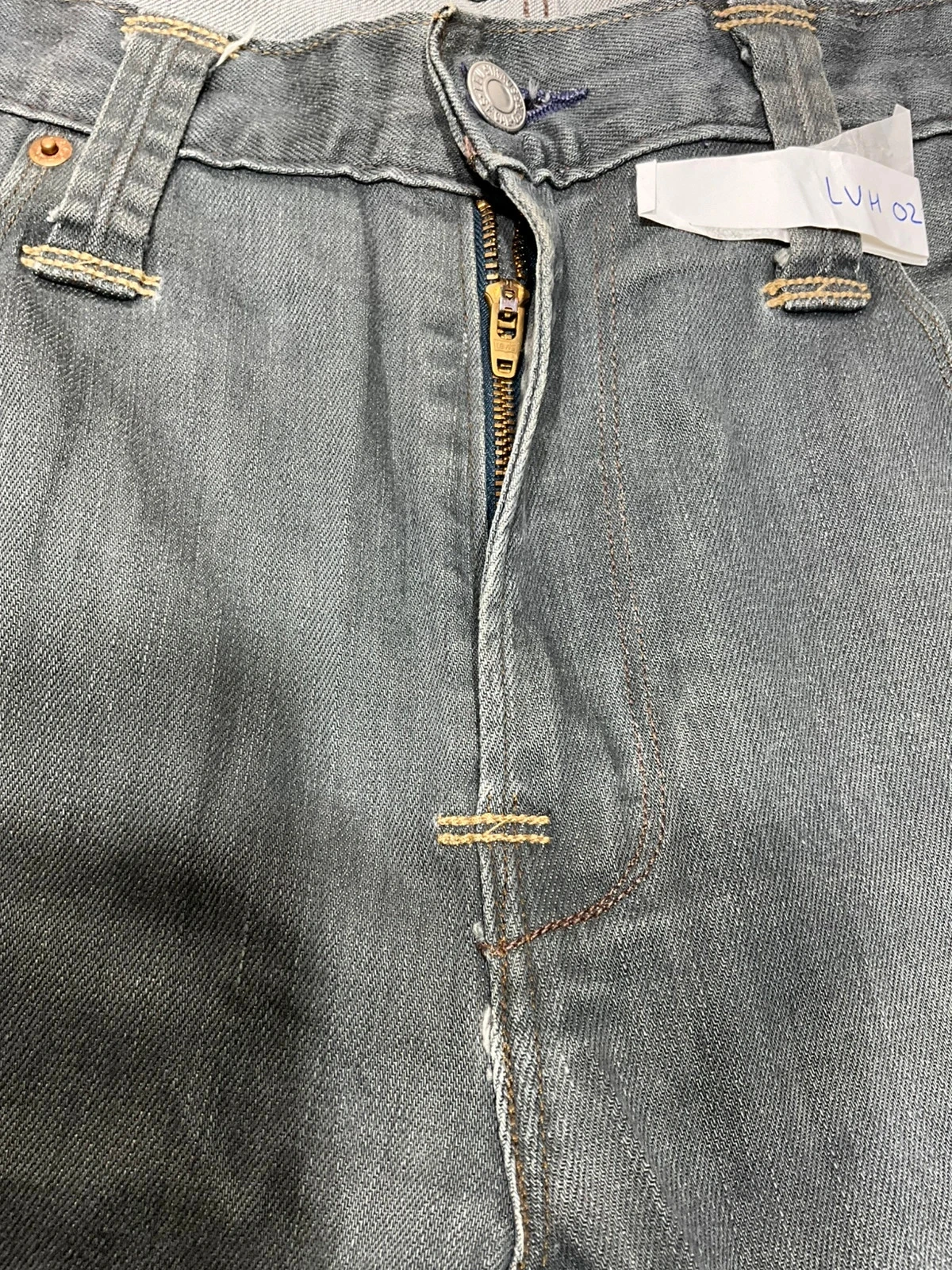 Jean Levi's 504 Coupe Regular Straight W34 L30 Vintage Coton GrisLvh 022 – photo 5